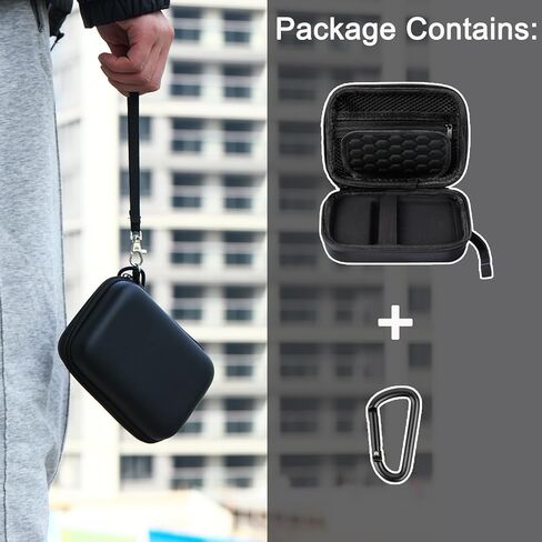 حافظة Lumus&Solem متوافقة مع وحدة تحكم الألعاب المحمولة RG353V/ RG35XX/ RG353VS Retro، حافظة RG35xx مع حلقة تسلق وحزام يد، حافظة RG353v سهلة الاستخدام والحمل (الجراب فقط، أسود) in Kuwait