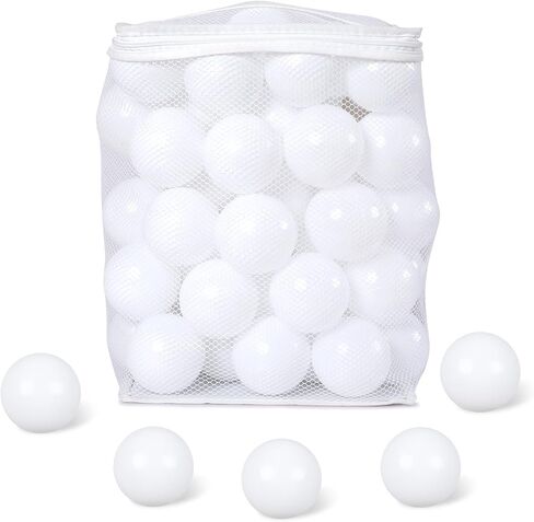 2.75 Inch Big Ball Pit Balls - Crush Proof Plastic Balls for Ball Pit Pack of 50pcs Set for Toddlers Ball Pool Playtent Tunnels with Reusable Storage Bag in Saudi Arabia
