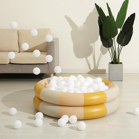 2.75 Inch Big Ball Pit Balls - Crush Proof Plastic Balls for Ball Pit Pack of 50pcs Set for Toddlers Ball Pool Playtent Tunnels with Reusable Storage Bag in Saudi Arabia