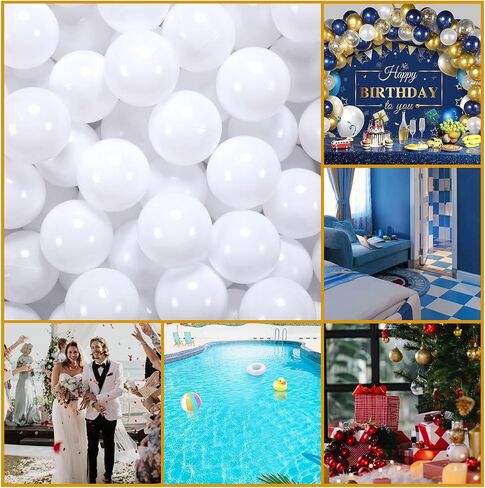 2.75 Inch Big Ball Pit Balls - Crush Proof Plastic Balls for Ball Pit Pack of 50pcs Set for Toddlers Ball Pool Playtent Tunnels with Reusable Storage Bag in Saudi Arabia