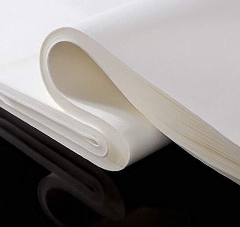 Tianjintang Handmade Chinese Blank Calligraphy Ink Writing Painting Raw Xuan Paper Sheets Sheng Xuan 生宣 34 x69 cm/ 13.4 x 27.2in 100 Sheets in Kuwait