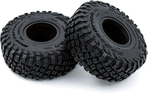 Sbonxond 1/10 RC إطارات مطاطية للسيارة الزاحفة 117 * 47 مم 1.9 بوصة إطار عجلة لـ 1:10 العربة المتسلقة للصخور المحورية SCX10 II 90046 AXI03007 تراكساس TRX-4 RBX10 4 قطع in Kuwait