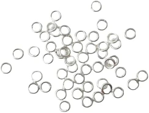 Sterling Silver Open Jump Rings 4mm 20 Gauge (50 Rings) from CraftWire in Saudi Arabia