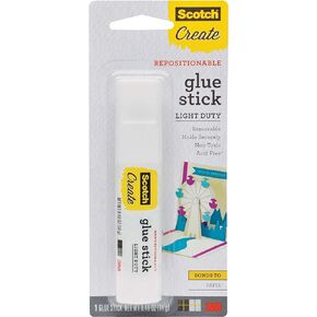Scotch Repositionable Glue Stick 0.49 oz Acid Free and Non-Toxic (6314-CFT)