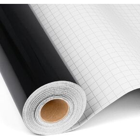 12'' x 42Ft Matte Black Permanent Vinyl Roll - Permanent Adhesive Vinyl Roll for Silhouette, Cameo Cutters, Signs, Craft Die Cutters, Home Decor,