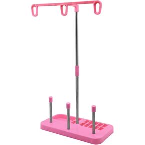 YEQIN Thread Spool Holder Stand- 3 Spools Holder for Domestic (Home-Base) Embroidery and Sewing Machines - Four Colors for Choices (Blue)