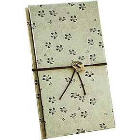 Enyuwlcm Hardcover Small Kraft Scrapbook with Brown Page 4 x 6 Handmade Photo Album DIY Album Book Suitable for Women Girls Travel 40 Pages