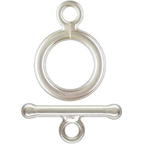 1 Set Adabele Real 1/20 14K Gold Filled Round Toggle Clasp T-Bar Closure 10mm (0.39 Inch) for Jewelry Making JK3-A1 in Kuwait