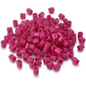 1000Pcs 5mm PE Fuse Beads Refill Melty Perler Tube Beads Small DIY Beads for 2D Artwork Craft Jewelry Making (Camellia)