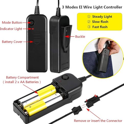 قناع ستيجوسورس للهالوين LED، قناع مضيء LED، قناع مخيف لحفلة عيد الهالوين، قناع بلونين مع 3 أوضاع إضاءة in Kuwait