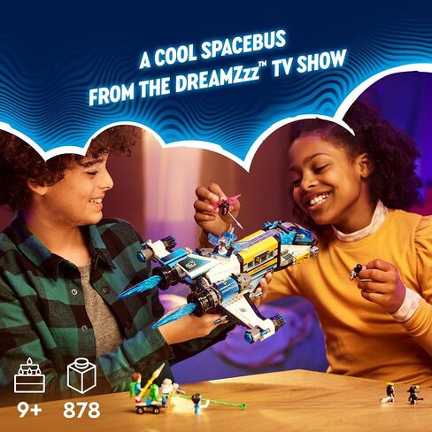 LEGO DREAMZzz مجموعة بناء لعبة سفينة الفضاء مستر أوز 71460، لعبة عيد الميلاد للأطفال، حافلة مدرسية مكوك الفضاء، هدية فريدة للسفر إلى الفضاء للأطفال بعمر 9 سنوات فما فوق للعب بمفردهم أو مع الأصدقاء in Saudi Arabia