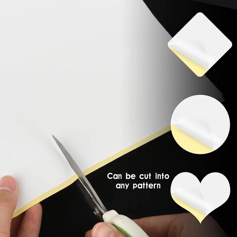 10 Sheets Double Sided Adhesive Tape, A4 Size Clear Arts Craft DIY Strong Sticky Arbitrary Cut Tape for Card Making,Home Decorative Or Office Supplies in Kuwait