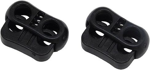 Ravenox Dual Circle Cord Lock | Cord Stops for Drawstrings, Rope | Dual Lock for 1/4-Inch | Shoe Lace Locks and Cord Stops for String, Twine, Bags | Cord Lock for Multi-Purpose Outdoor Use in Saudi Arabia