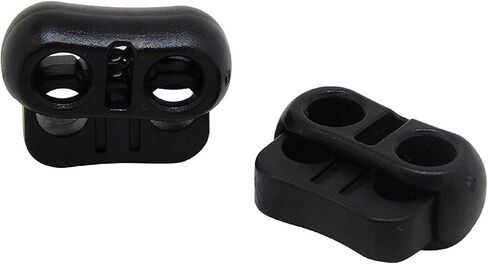 Ravenox Dual Circle Cord Lock | Cord Stops for Drawstrings, Rope | Dual Lock for 1/4-Inch | Shoe Lace Locks and Cord Stops for String, Twine, Bags | Cord Lock for Multi-Purpose Outdoor Use in Saudi Arabia