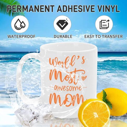 12'' x 42Ft Matte Black Permanent Vinyl Roll - Permanent Adhesive Vinyl Roll for Silhouette, Cameo Cutters, Signs, Craft Die Cutters, Home Decor, in Saudi Arabia