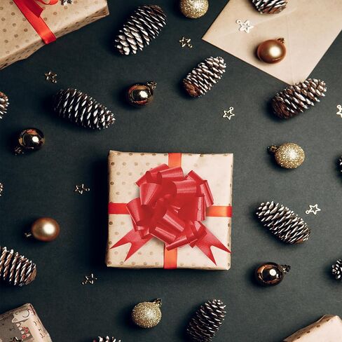 10 قطع من أشرطة سحب إيموون، شريط 11.43 سم، أقواس سحب لتغليف الهدايا - مثالية لحفلات الزفاف وأعياد الميلاد واحتفالات الذكرى السنوية، أضف لمسة من الأناقة إلى هداياك مع in Kuwait