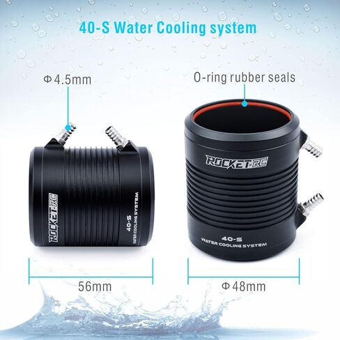 Surpass Hobby 4074 1550 KV Brushless Motor 4Pole Shaft 5mm with Water Cooling Jacket for RC Boat (1550kv) in Kuwait