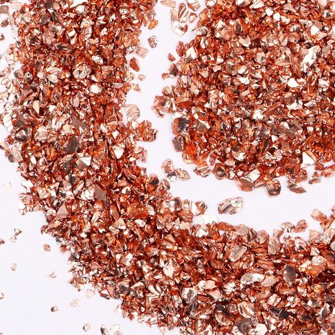 Crushed Glass Craft Glitter for Resin, Irregular Metallic Crystal Chips Sprinkles Chunky Glitter Shiny Nail Sequins Flakes for Nail Art DIY Jewelry Making Decoration Vase Filler (2-4 mm) in Kuwait