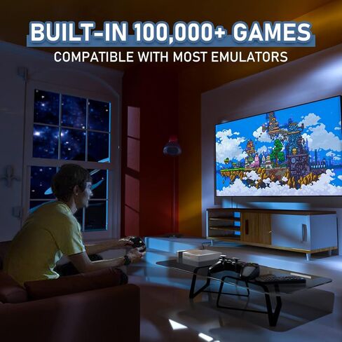 وحدة تحكم ألعاب ريترو بلاي - Super Console Cube X3 أكثر من 100,000 لعبة فيديو، وحدة تحكم محاكي متوافقة مع أكثر من 70 محاكيًا، Emuelec4.5/Android9.0/CoreE 3 في 1، دعم 4K UHD، وحدة تحكم ألعاب فيديو التوصيل والتشغيل in Kuwait