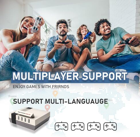 وحدة تحكم ألعاب ريترو بلاي - Super Console Cube X3 أكثر من 100,000 لعبة فيديو، وحدة تحكم محاكي متوافقة مع أكثر من 70 محاكيًا، Emuelec4.5/Android9.0/CoreE 3 في 1، دعم 4K UHD، وحدة تحكم ألعاب فيديو التوصيل والتشغيل in Kuwait