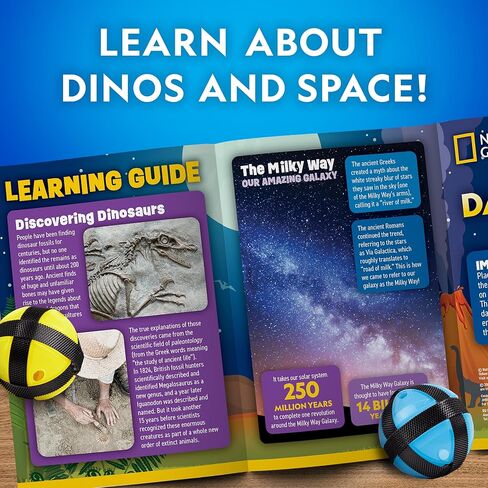 National Geographic Dart Board for Kids - Dart Ball Game Set with Lightweight 28" Reversible Dartboard and Sticky Balls in 4 Colors, Indoor Games for Kids, Kids Darts Game, Kids Dart Board in Kuwait