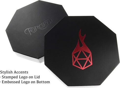 Forged Dice Co. Dice Tray Arena المتداول وصينية التخزين المتوافقة مع أي لعبة النرد، D&D وRPG Gaming (وردي) in Kuwait