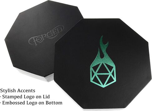Forged Dice Co. Dice Tray Arena المتداول وصينية التخزين المتوافقة مع أي لعبة النرد، D&D وRPG Gaming (وردي) in Kuwait