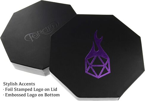 Forged Dice Co. Dice Tray Arena المتداول وصينية التخزين المتوافقة مع أي لعبة النرد، D&D وRPG Gaming (وردي) in Kuwait