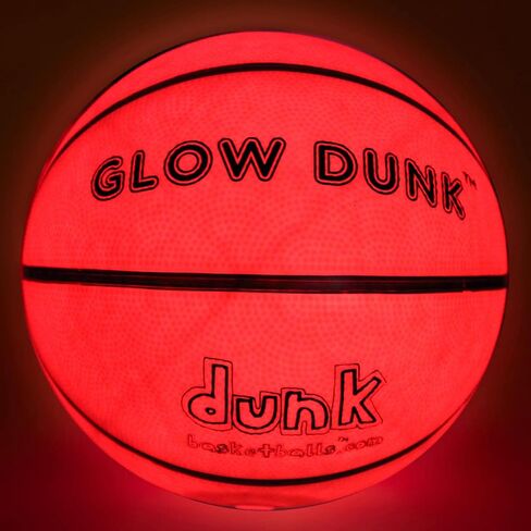 كرات سلة دونك تتوهج في الظلام للعب كرة سلة ليلية ممتعة في الهواء الطلق - كرة سلة متوهجة تتوهج باللون الأحمر للألعاب الليلية في الظلام لجميع الأعمار in Kuwait