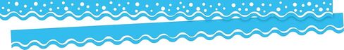 Barker Creek Double-Sided Scalloped Border 2-Pack, Happy Cherry, Trim Out Bulletin Boards and Create Colorful Displays with 78' of Designer Double-Sided Border, 2.25" x 78' (3696) in Saudi Arabia