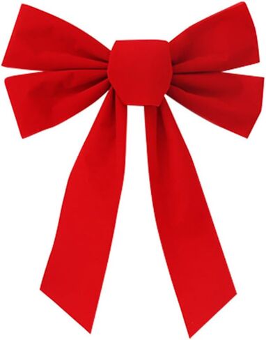 12 حزمة من أقواس عيد الميلاد المخملية الحمراء الكبيرة لشجرة عيد الميلاد مقاس 9 × 11 بوصة من أقواس عيد الميلاد للباب الأمامي وإكليل عيد الميلاد والهدايا الكبيرة والحفلات in Kuwait