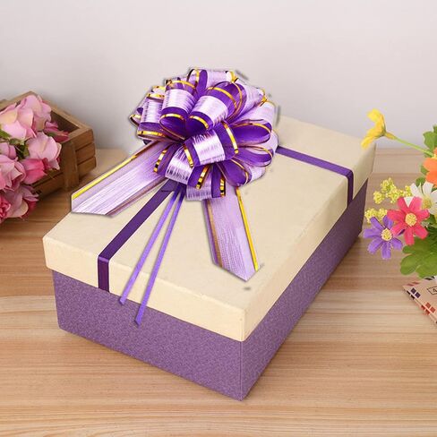 6 PCS Large Pull Bows, Gift Wrapping Bows, Gift Wrapping Ribbon Pull Bows Gift Bows for Wedding, Birthday, Christmas, Valentine's Day, Gift Baskets, Party, Presents Decor, Holiday Decor (Blue) in Kuwait