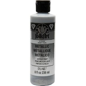 FolkArt 8 oz Acrylic Paint, Silver Metallic in Kuwait