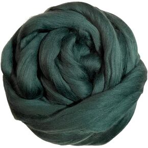 Happy Classy 1 أونصة / 28.34 جرامًا من الصوف الممشط المصبوغ طبيعيًا ممتازًا باللون الأخضر الشتوي المتجول in Kuwait