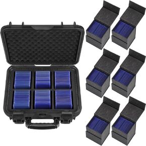 ZENACCE Toploader Storage Boxes for 660 35PT 3" x 4" Rigid Card Holder, Waterproof Trading Card Cases Set Fit Sport Card with One Touch Magnetic Card Holder in Saudi Arabia