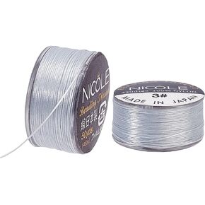 PH PandaHall 100 Yards Beading String 0.1mm Nylon Seed Bead Thread Bracelet Beading Thread Sewing String for Leather Stitching Beading Jewelry Bracelets Making