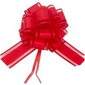10 PCS Small Pull Bows, Bow for Gift Wrappin,4 inches,Party Birthday Gift Wedding Ribbon Bows for Wrapping Boxes or Flower Decorations,Valentine's Day Gift Decorations (White)