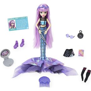 MERMAID HIGH, Searra Deluxe Mermaid Doll & Accessories with Removable Tail, Doll Clothes and Fashion Accessories, Kids Toys for Girls Ages 4 and up