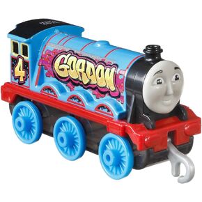 Thomas & Friends Graffiti Gordon Push-Along Train Engine for Preschool Kids Ages 3 Years and Up