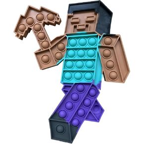 Push Minecraft Big Jumbo pop Bubble Fidget Toy, Giant Large Huge Square Stress Reliever Silicone Toy for Kids and Adults in Kuwait