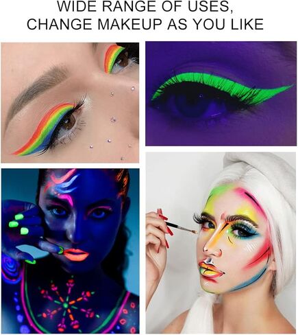 لوحة طلاء الجسم من Mrettick، 16 لونًا، لوحة مكياج احترافية غير سامة، طلاء الوجه والجسم للحفلات، والهالوين، والمسرح، والحفلات التنكرية in Kuwait