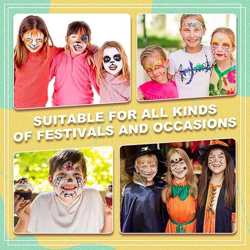 58PCS Face Paint Stencils, Face Painting Stencils Face Painting Stencils for Kids Face Paint Stencils Reusable Face Paint Stencils for Kids Stencils for Face Painting Face Stencils Face Paint Stencil in Kuwait