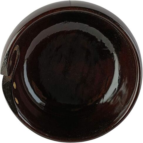 IBLAY حامل وعاء غزل خشبي من خشب الورد - وعاء حياكة مزود بفتحات للتخزين - وعاء حامل غزل الكروشيه - مثالي كهدية للنساء in Kuwait