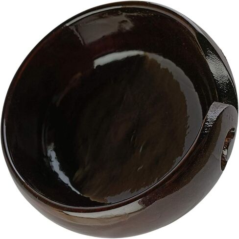 IBLAY حامل وعاء غزل خشبي من خشب الورد - وعاء حياكة مزود بفتحات للتخزين - وعاء حامل غزل الكروشيه - مثالي كهدية للنساء in Kuwait