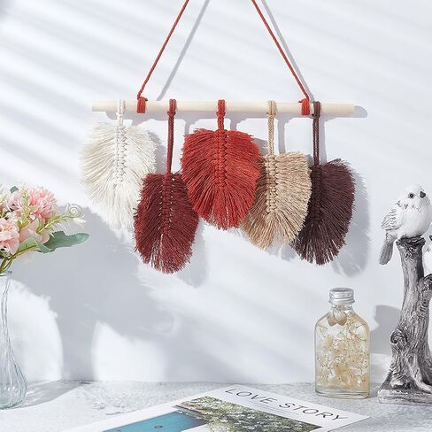freebloss 2 مجموعة macrame ليف الجدار شنقا ديكور 10 ألوان القطن الحبال macrame عدة مع تعليمات macrame جدار نسيج لغرفة النوم هدية عيد ميلاد in Kuwait