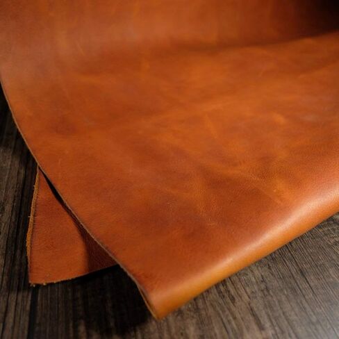 Finished Genuine Leather Sheets Thickness 1.5mm to 1.8mm (Bourbon Brown 10"x10") in Saudi Arabia