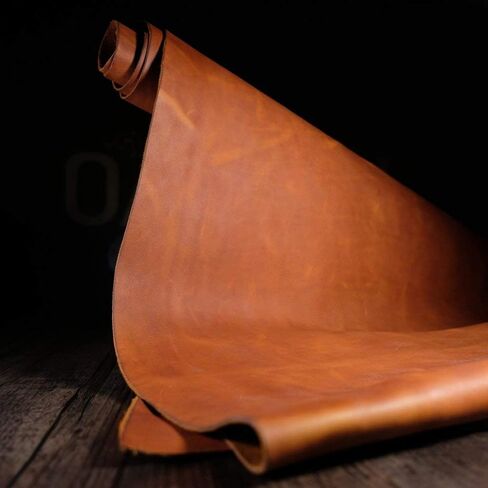 Finished Genuine Leather Sheets Thickness 1.5mm to 1.8mm (Bourbon Brown 10"x10") in Saudi Arabia