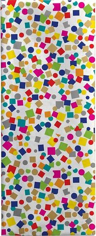 ألوان قوس قزح - قصاصات ورق - 12 ورقة، 20 بوصة × 29 بوصة - مناديل ورقية مطبوعة إيطالية لسلة هدايا ديكوباج وحقيبة هدايا وحرف الحفلات (حلويات) in Kuwait