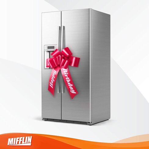 MIFFLIN-USA Happy Birthday Bow - Matte Red, 30 Inch - Butterfly Shape Giant Gift Bow for Birthday, Christmas - Huge Car Décor in Kuwait