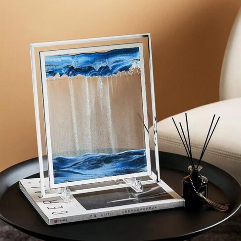 كونغ لام الرمال الفن السائل فقاعات الصور المتحركة الرملي الزجاج الرملي صورة ديكور المنزل مكتب لعب تهدئة هدية عظيمة in Kuwait